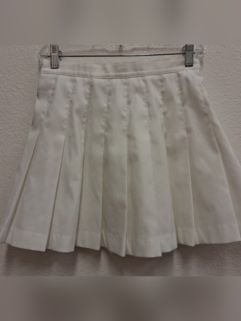 Vintage Nike Tennis Skirt Women’s White Pleated Athletic Skort Swoosh Y2K Size 8